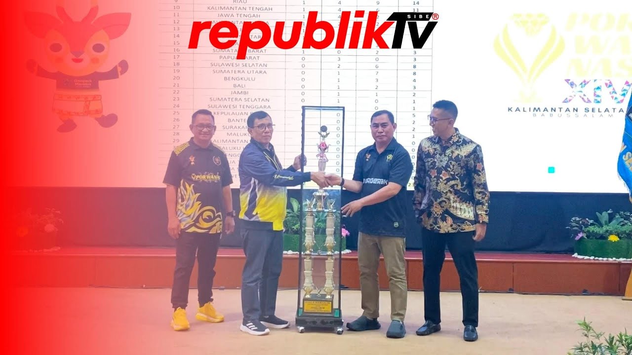 Tuan Rumah Kalsel Juara Umum Porwanas ke XIV