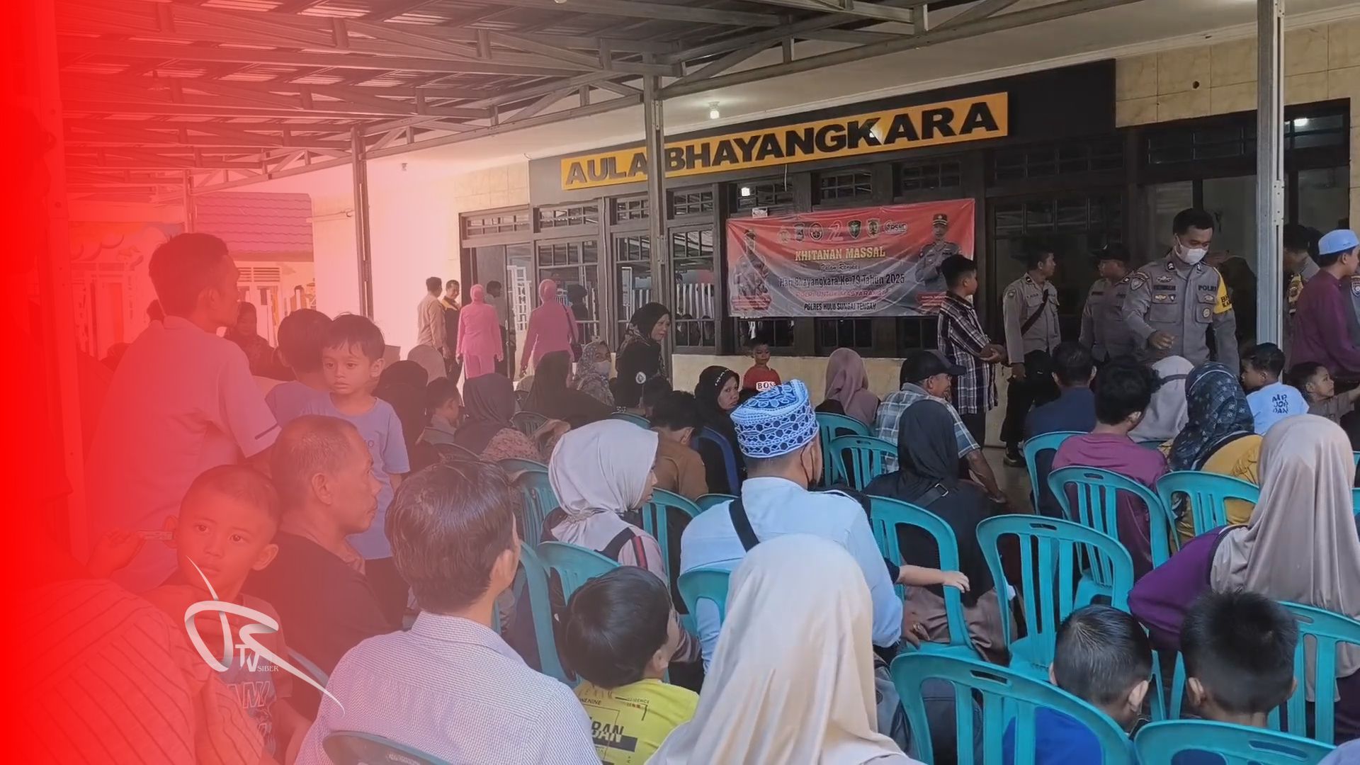156 Anak Ikuti Khitanan Masal Polres Hulu Sungai Tengah, Warga Antusias Sambut Bakti Kesehatan Hari Bhayangkara
