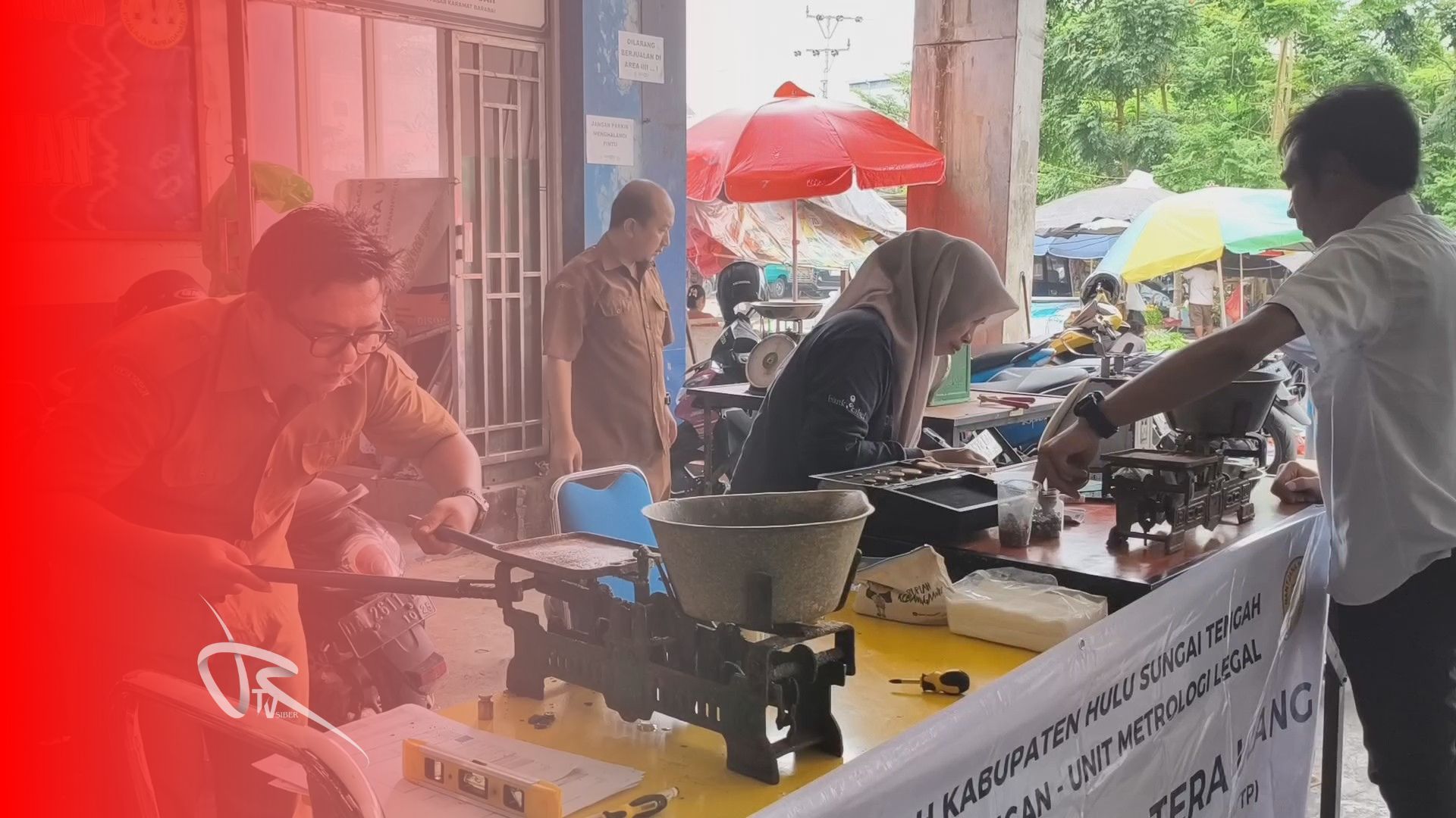 Dinas Perdagangan HST Tera Ulang Alat Ukur Pedagang