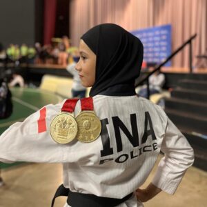 Dua Medali Emas dari Amerika Disabet Polwan Kabupaten Banjar