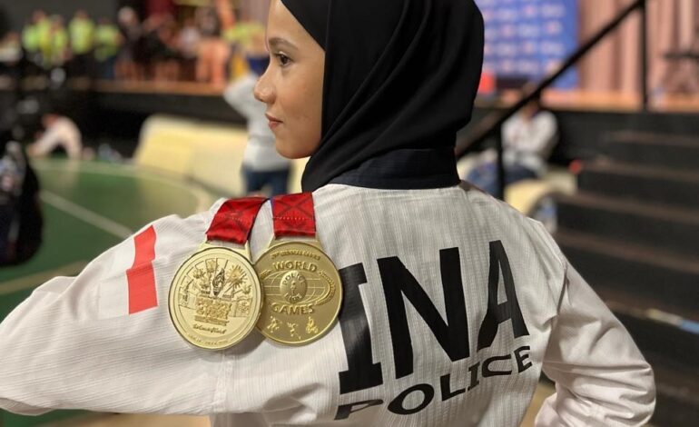 Dua Medali Emas dari Amerika Disabet Polwan Kabupaten Banjar