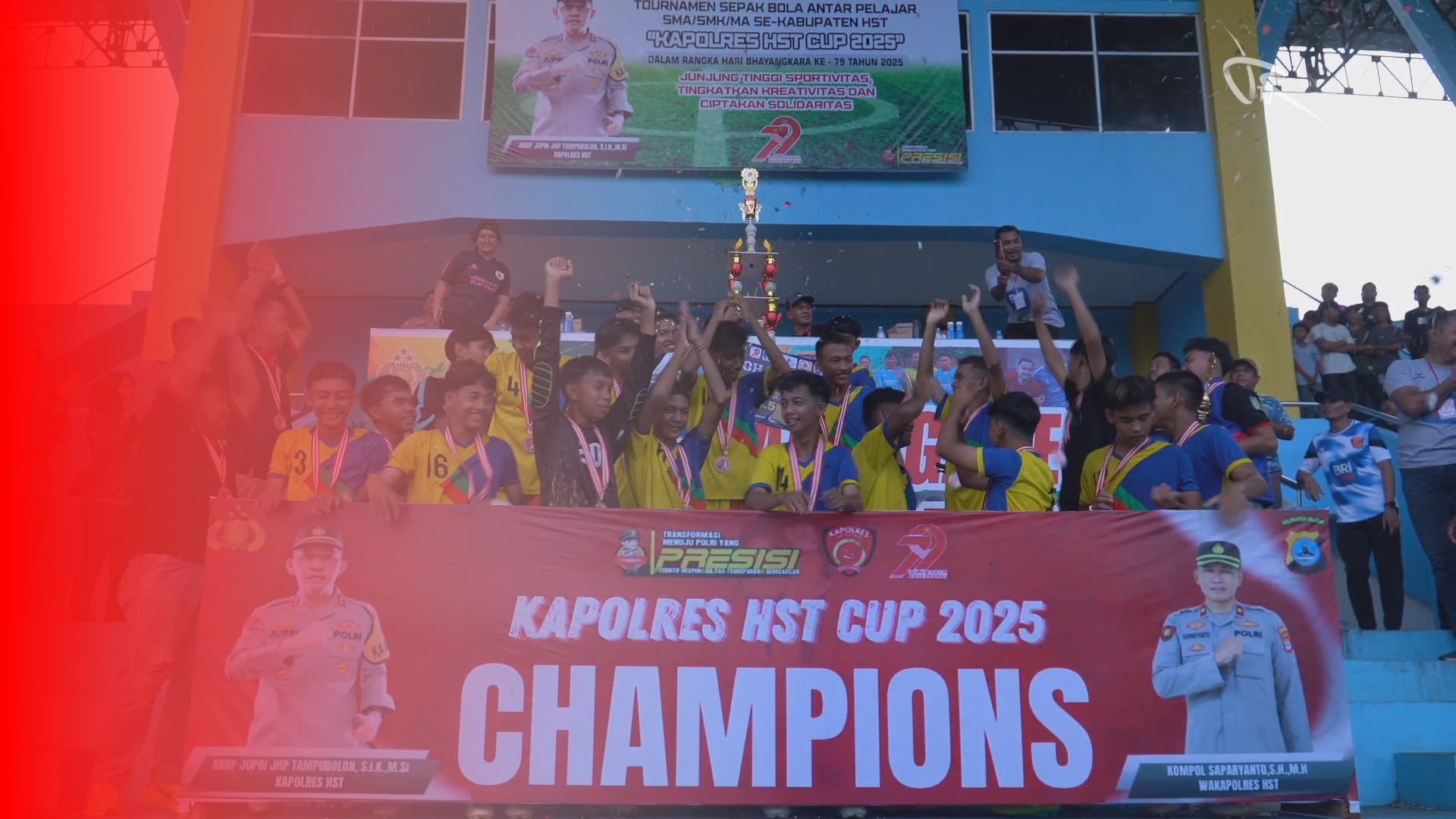 Wakil Bupati HST Saksikan Final Sepak Bola Kapolres Cup 2025