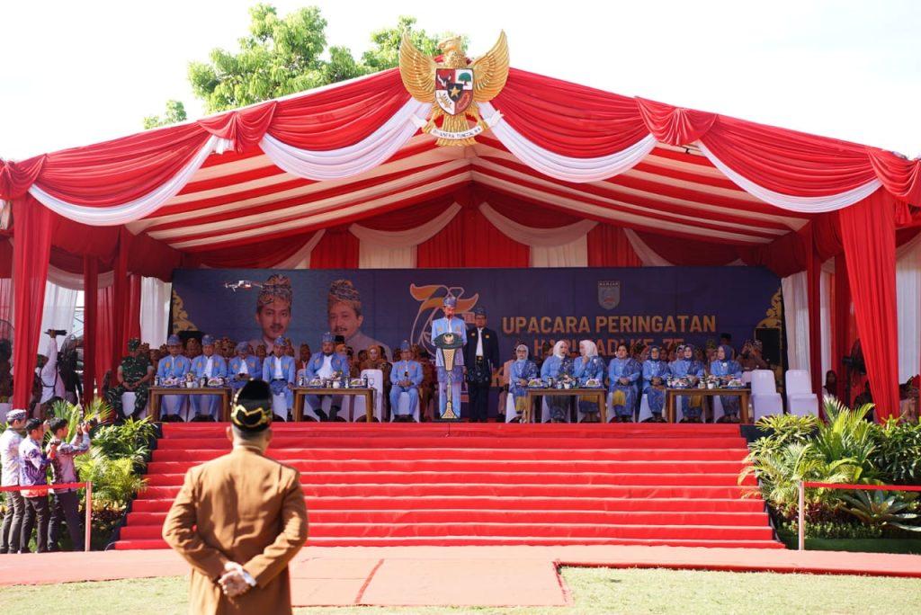 Peringati Hari Jadi ke-75 Kabupaten Banjar, Bupati Tegaskan Komitmen Membangun Daerah yang “Manis”