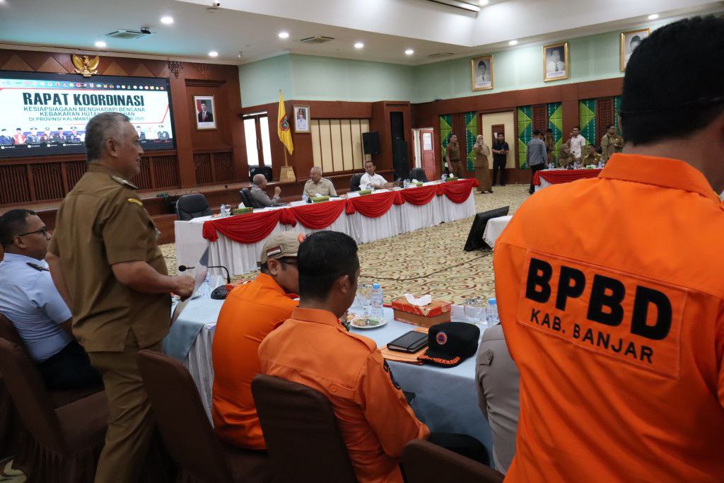 Pemprov Kalsel Rapat Kesiapsiagaan Karhutla, Gubernur Tekankan Sinergi Lintas Sektor