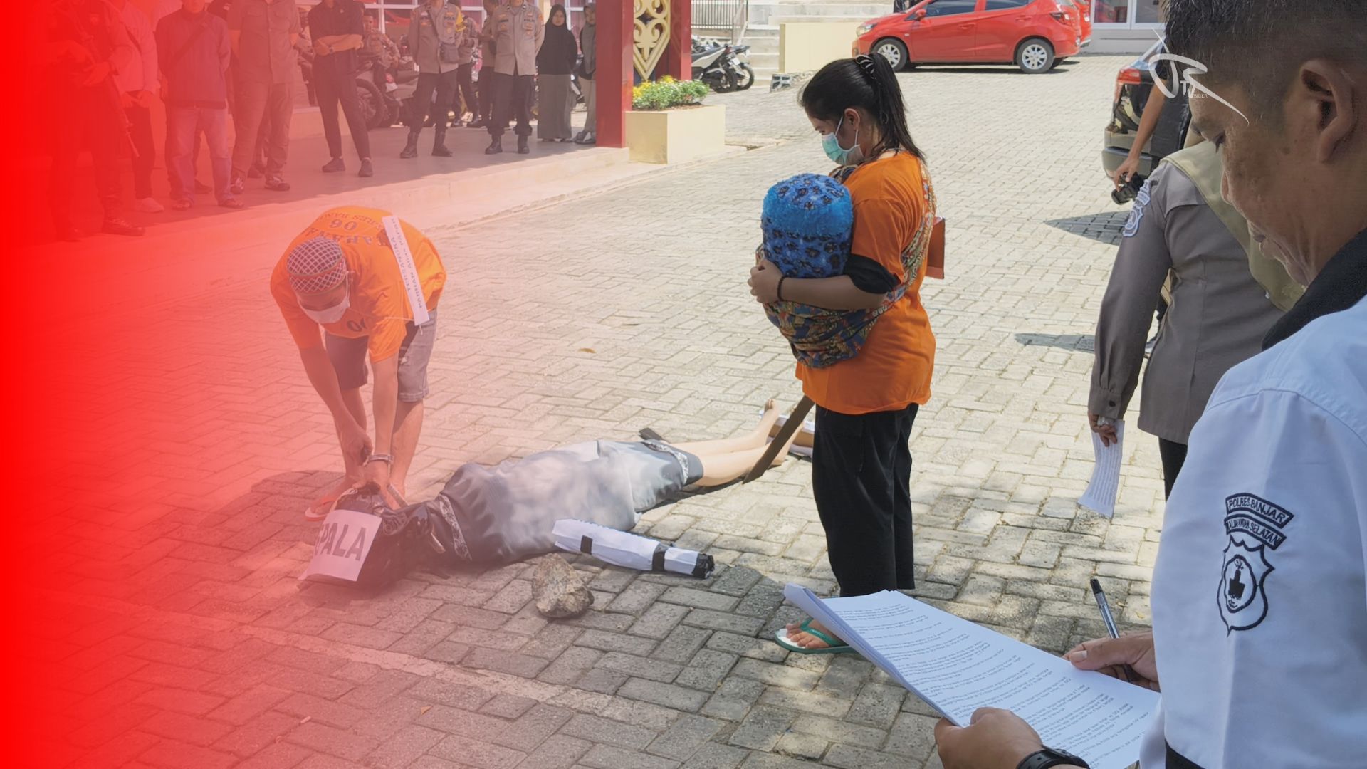 Rekonstruksi Kasus Mutilasi Suami oleh Istri dan Kakak Ipar