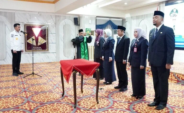 Bupati Banjar Lantik Lima Pejabat JPTP di Lingkungan Pemerintah Kabupaten