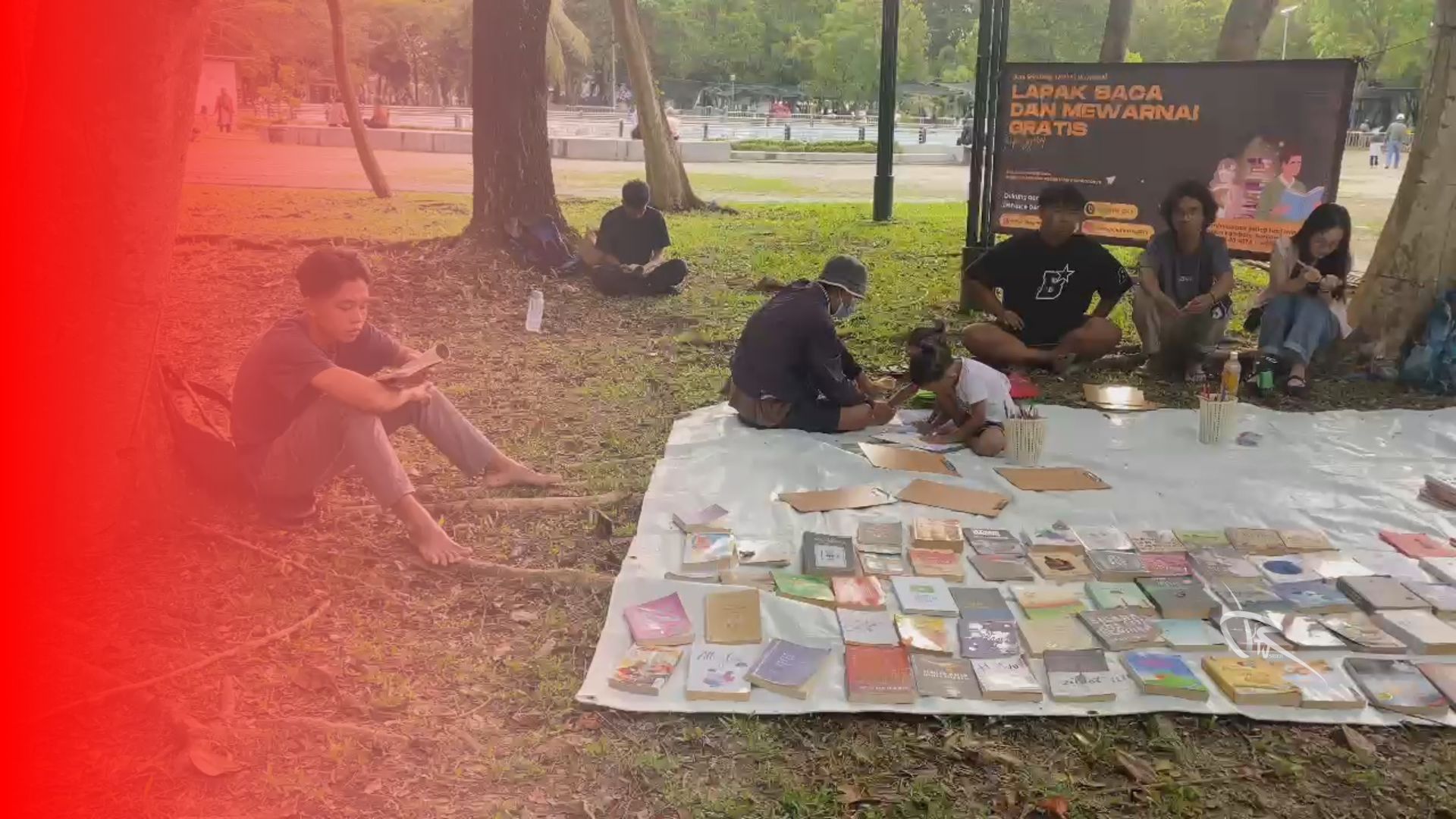 Literasi di Ruang Terbuka,Komunitas Gemar Belajar Ajak Warga Cinta Buku