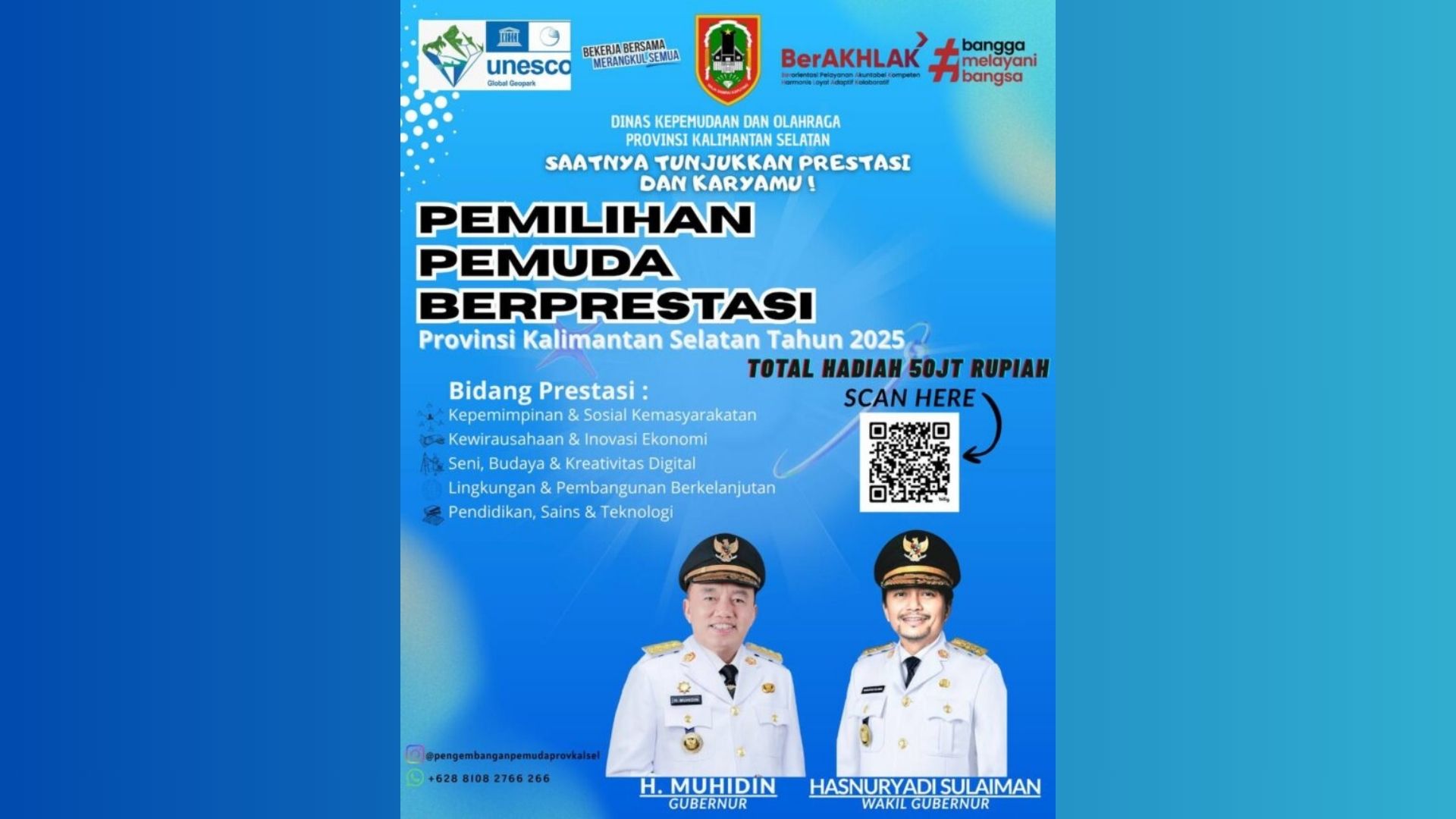 Dispora Kalsel Gelar Pemilihan Pemuda Berprestasi 2025, Cari Talenta Unggul Banua