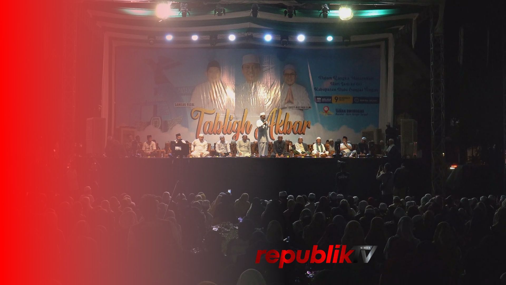 Tabligh Akbar Hari Jadi ke-66 Hulu Sungai Tengah Dipadati Ribuan Warga