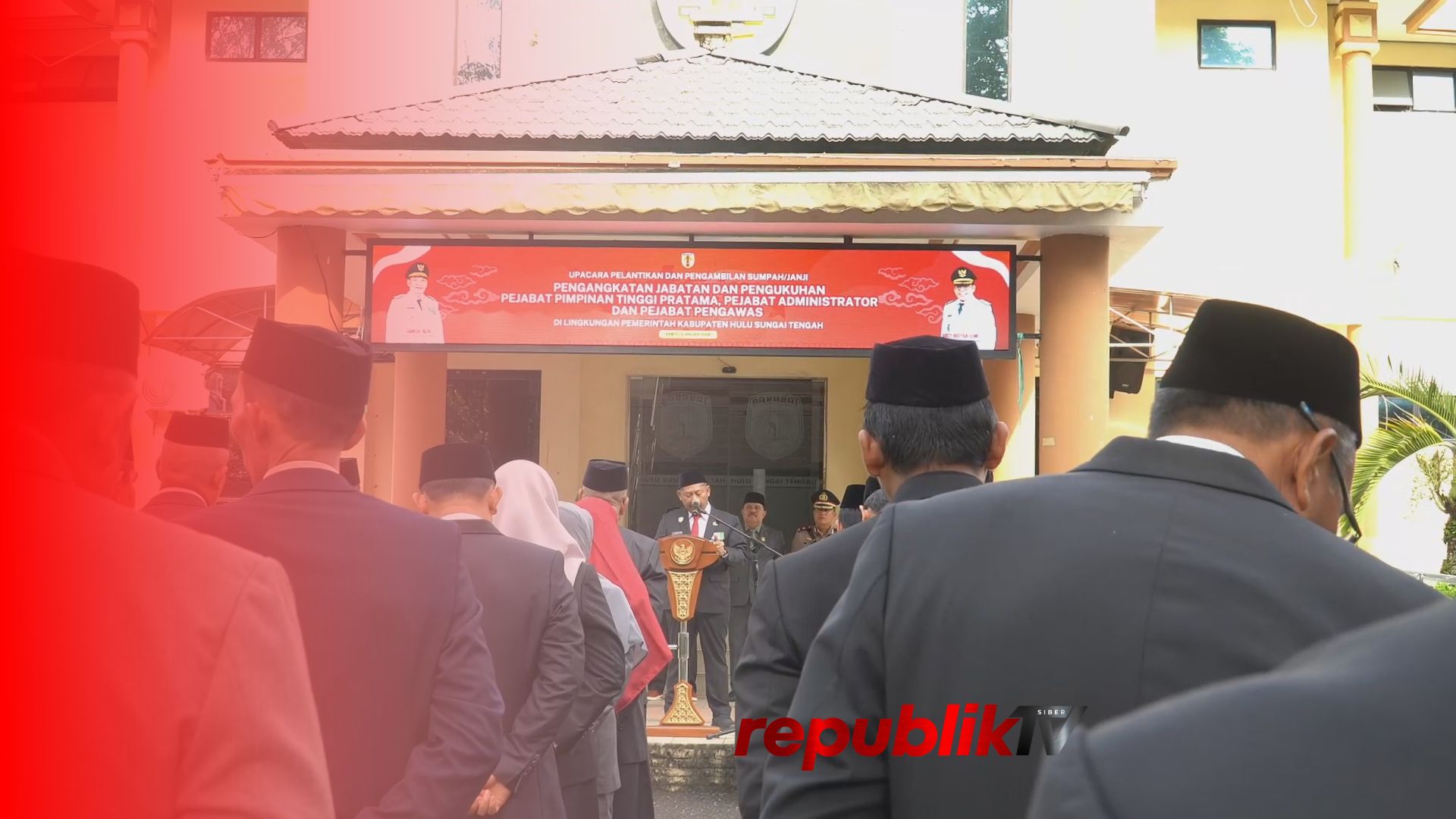 Pelantikan Ratusan Pejabat Pemkab Hulu Sungai Tengah