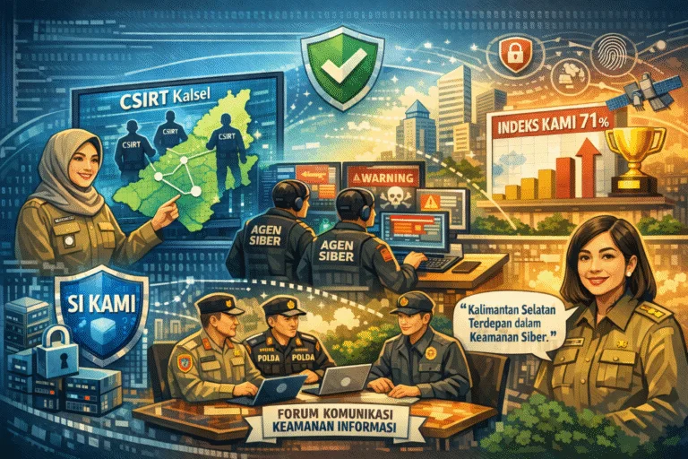 Diskominfo Kalsel Perkuat Keamanan Siber, Masuk Jajaran Terdepan Nasional