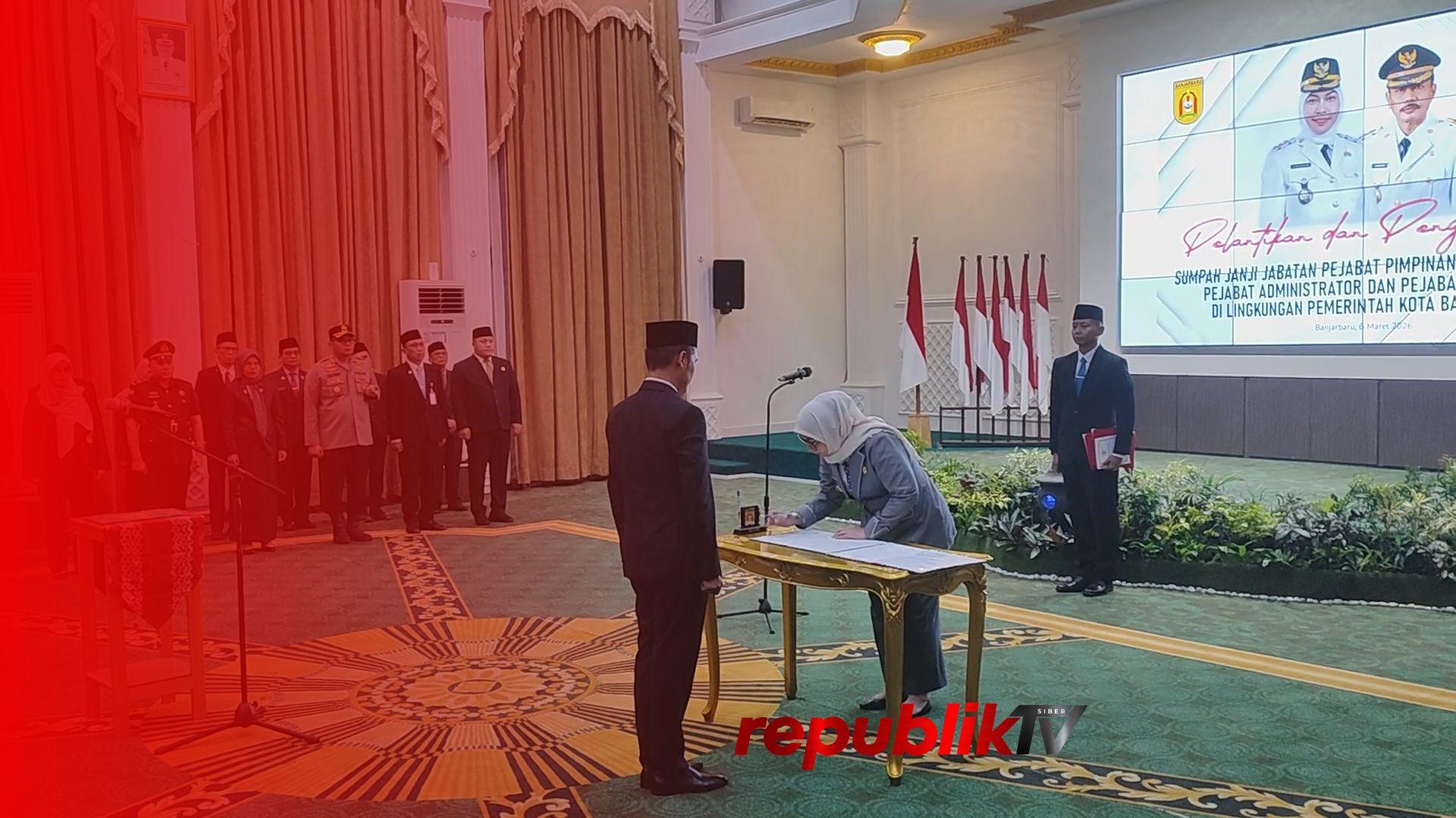 112 Pejabat Pemko Banjarbaru Dilantik, Tiga Kepala Dinas Baru Resmi Menjabat