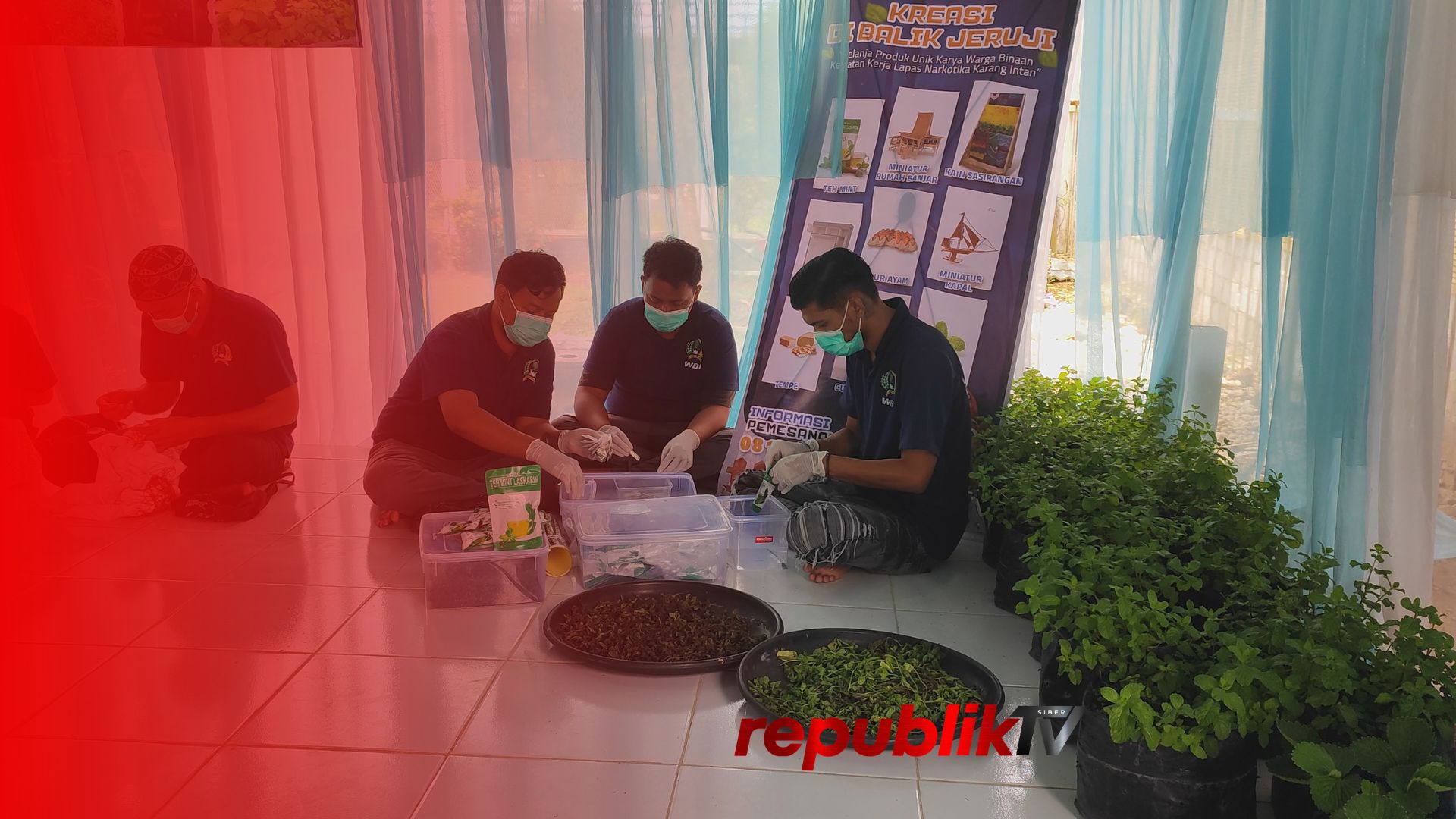 Dari Balik Jeruji, Warga Binaan Lapas Narkotika Ciptakan Teh Mint Laskarin