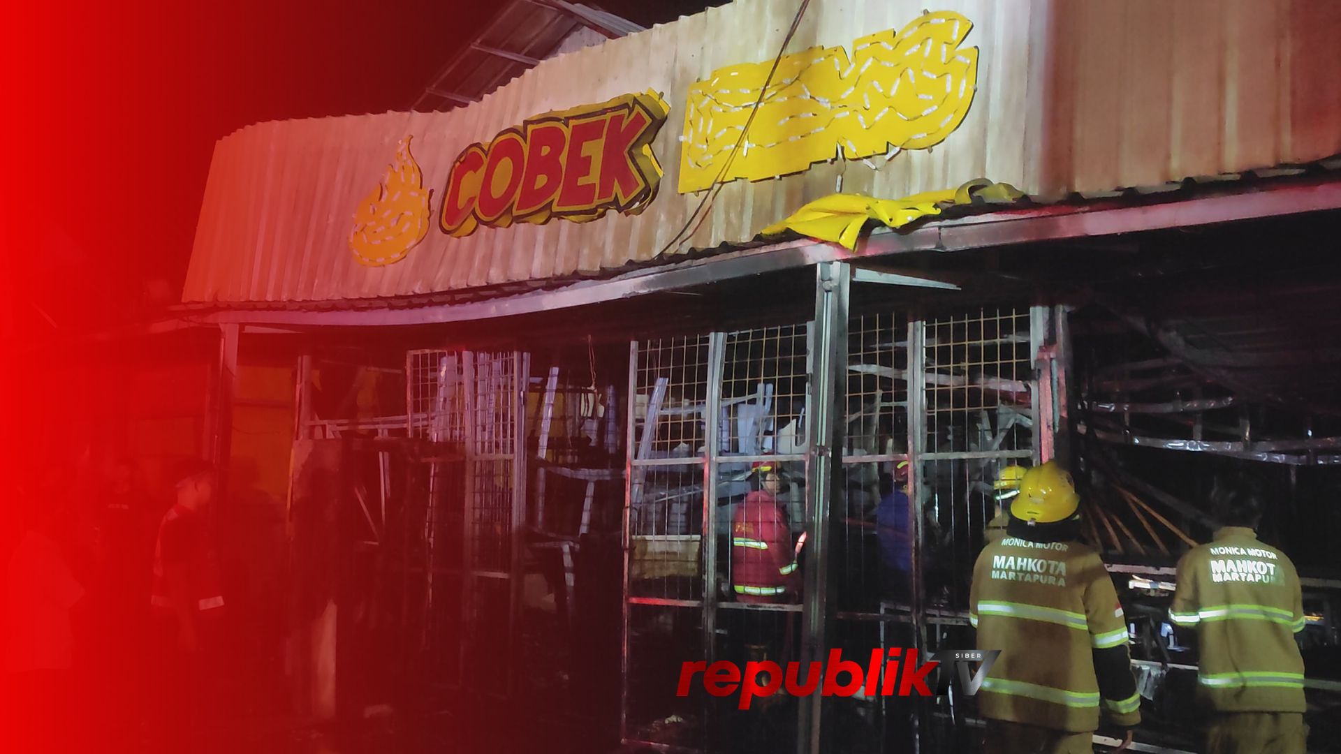 Kebakaran Hanguskan Satu Warung Makan di Kawasan Ratu Elok Banjarbaru