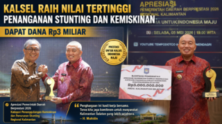 Kalsel Raih Nilai Tertinggi Penanganan Stunting dan Kemiskinan, Dapat Dana Rp3 Miliar