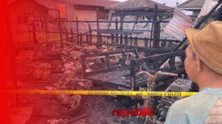 Tujuh Kendaraan Ludes Saat Kebakaran Gudang Tempat Tinggal Santri di Banjarbaru