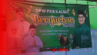 PKB Kalsel Kurban 5 Ekor Sapi dan Disalurkan untuk Warga yang Membutuhkan