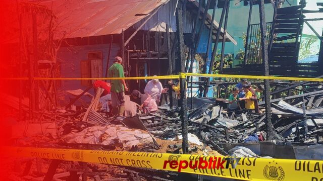 Kebakaran di Desa Mali-Mali Hanguskan Tiga Rumah