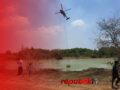 Helikopter Water Bombing Ambil Air di Kolam Pemancingan, Pemilik Usaha Mengaku Rugi
