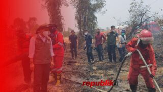 Raja Juli Antoni Tinjau Karhutla Kalsel, Penanganan Diminta Terus Diperkuat