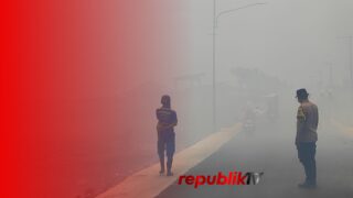 Karhutla Tungkaran Martapura, Asap Pekat Batasi Jarak Pandang Pengendara