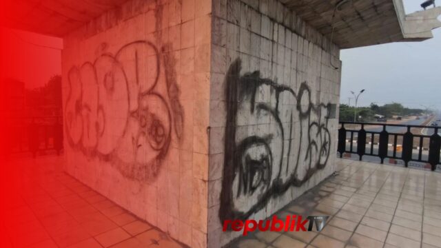 Tugu 17 Mei Gambut Dicoret, Bekas Cat Vandalisme Sulit Dibersihkan