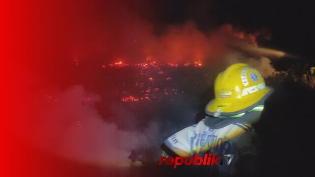 Karhutla Bincau Sulit Sumber Air, Enam Pemadam Sesak Napas